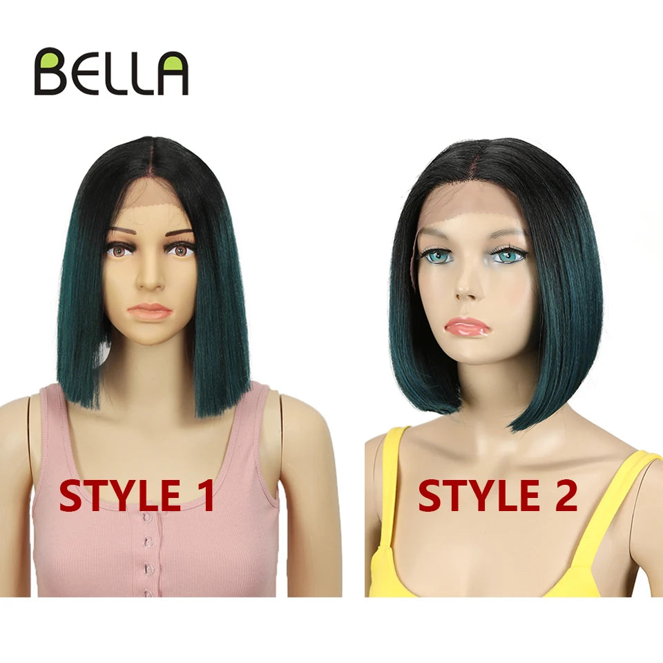 Synthetic Ombre 10" Short Bob Lace Wig