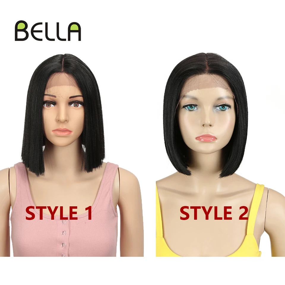 Synthetic Ombre 10" Short Bob Lace Wig