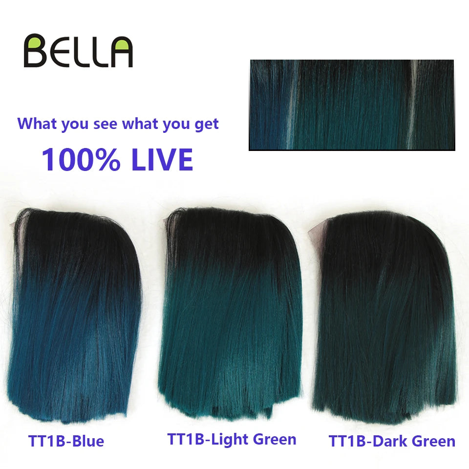Synthetic Ombre 10" Short Bob Lace Wig