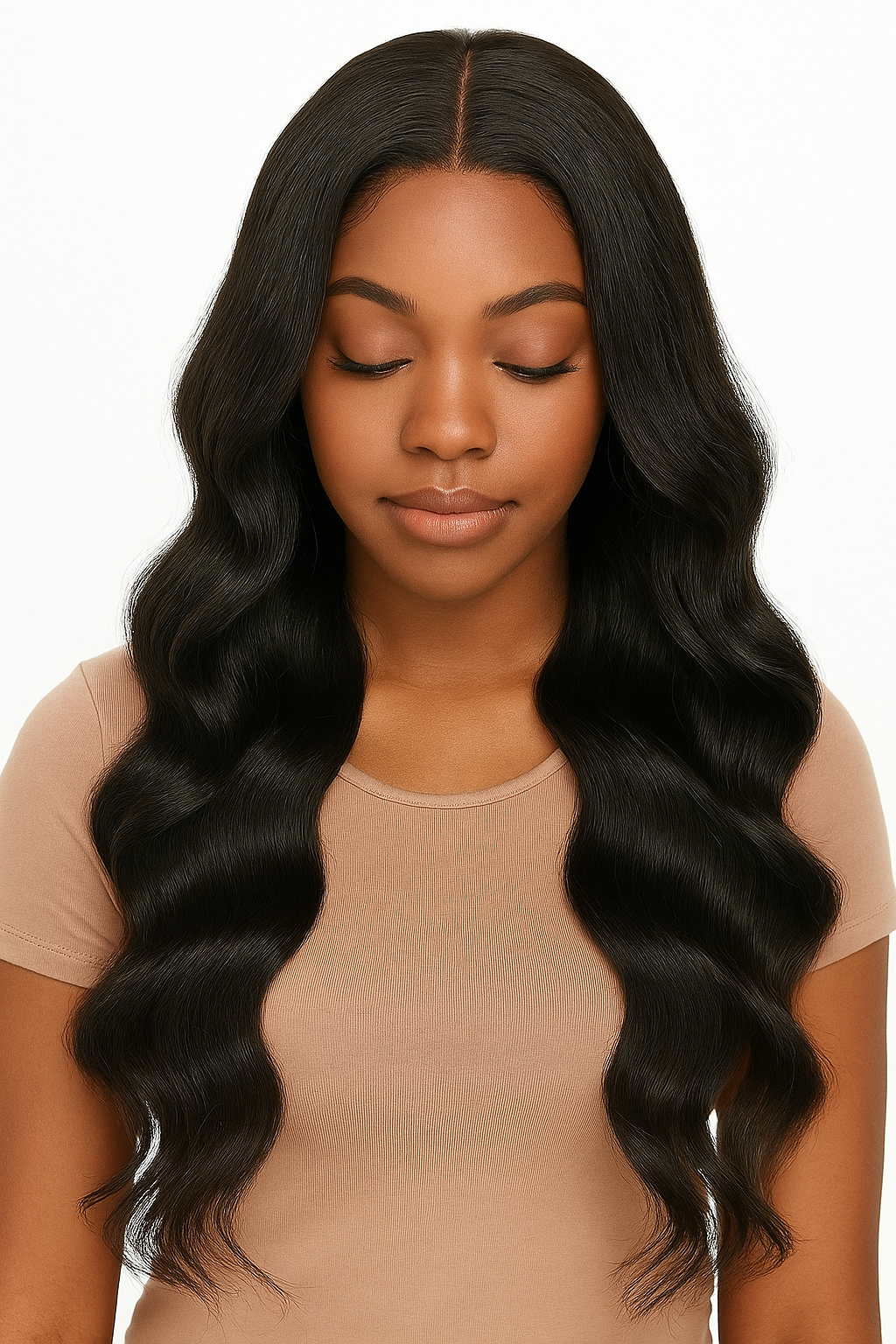 4x4 Malaysian Body Wave Closure – 100% Virgin Human Hair, Natural Hairline, Pre-Plucked Lace