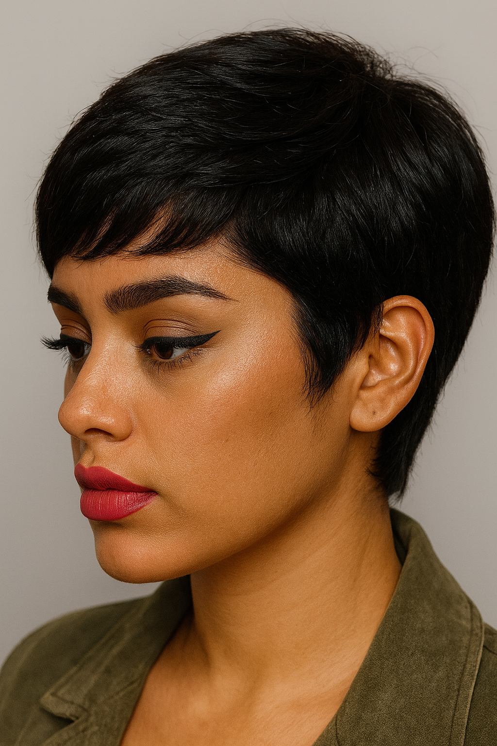 6-Inch Short Pixie Straight Human Hair Wig – Natural, Lightweight & Glueless