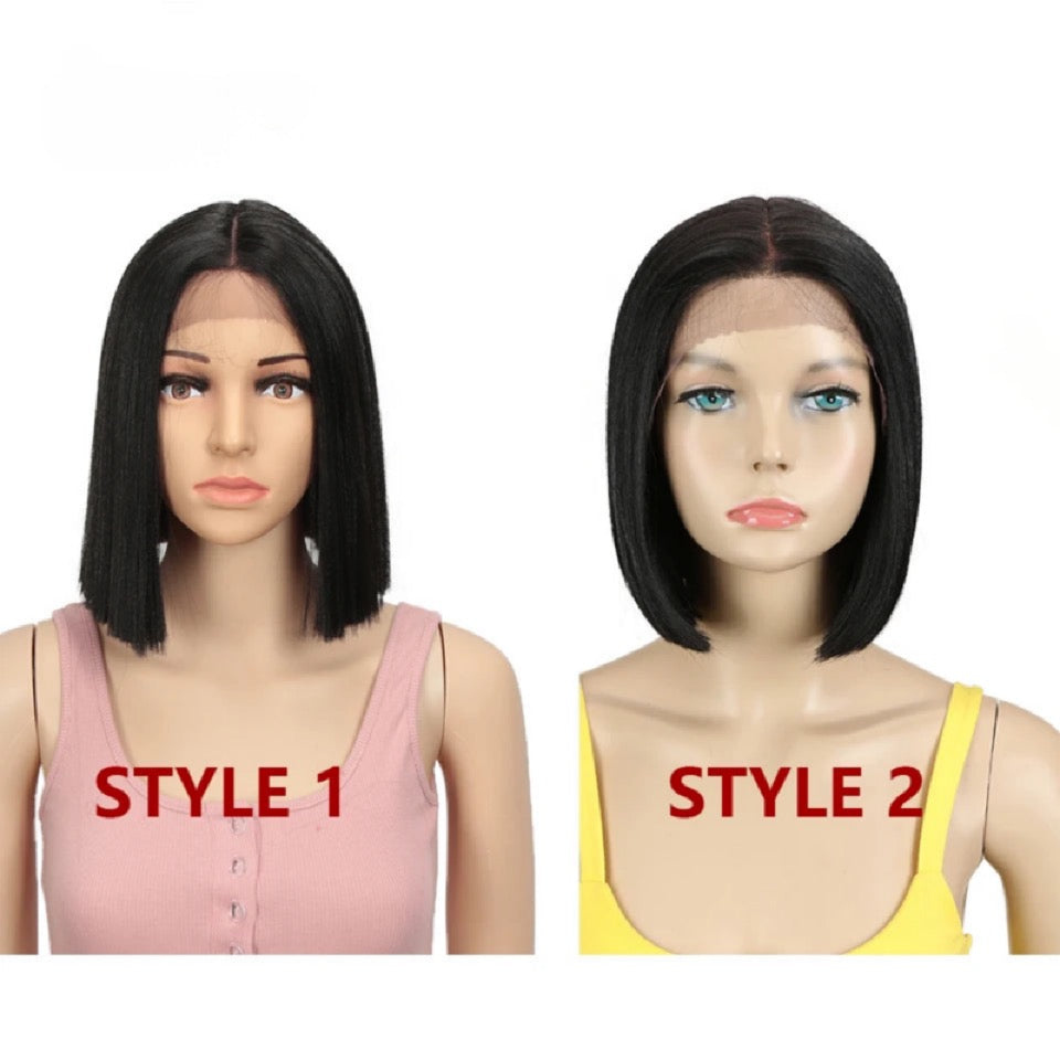 Synthetic Ombre 10" Short Bob Lace Wig