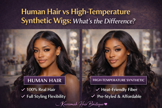 Human Hair vs High-Temperature Synthetic Wigs: What’s the Difference?