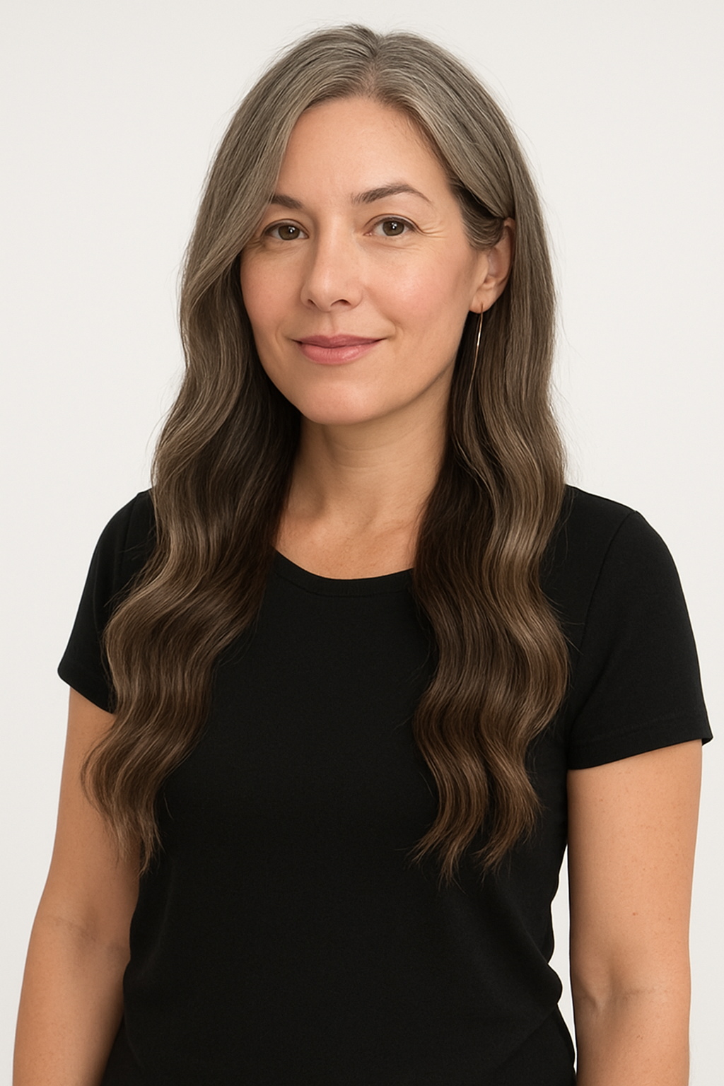 Vietnamese Natural Gray Virgin Hair Extensions – 100% Human Hair, Wavy Silver Blend, Soft, Luxurious & Tangle-Free