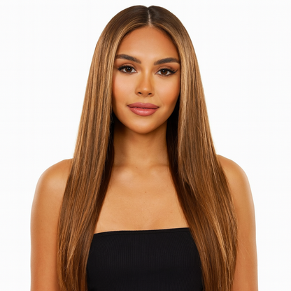 Virgin Hair Auburn Seamless Clip-In