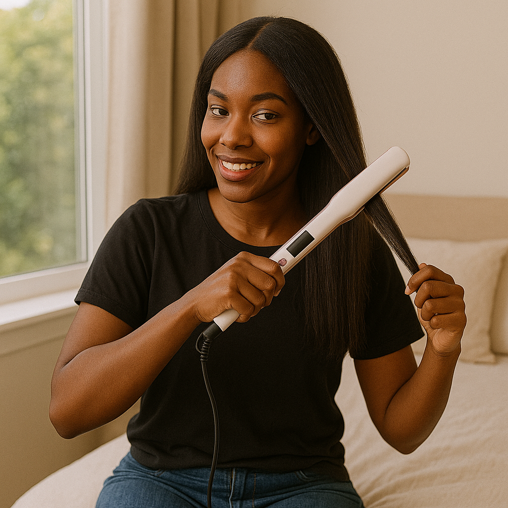 White Titanium Flat Iron