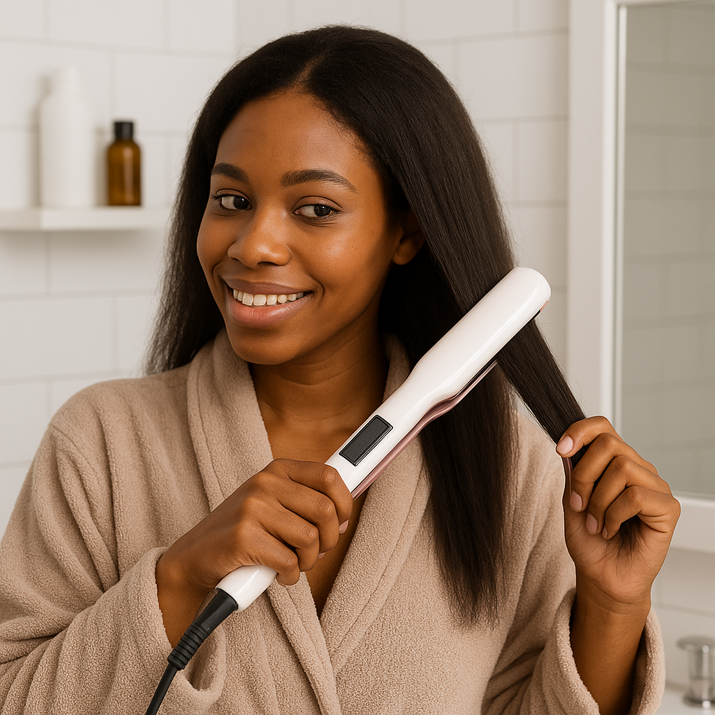 White Titanium Flat Iron