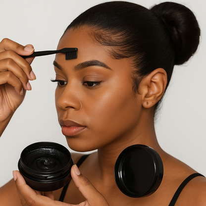 Kareemah Hair Boutique Edge Control – Black Edition | Maximum Hold, Shine & Hair Growth Formula