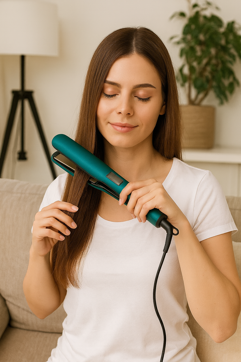 Green Titanium Flat Iron