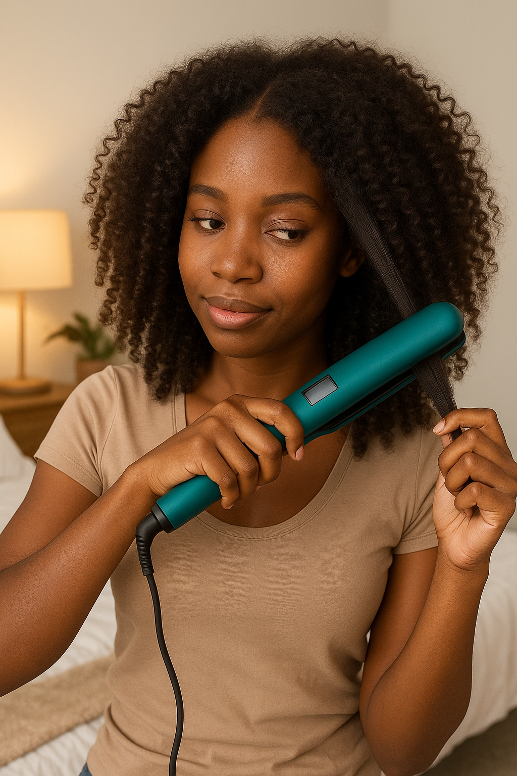 Green Titanium Flat Iron