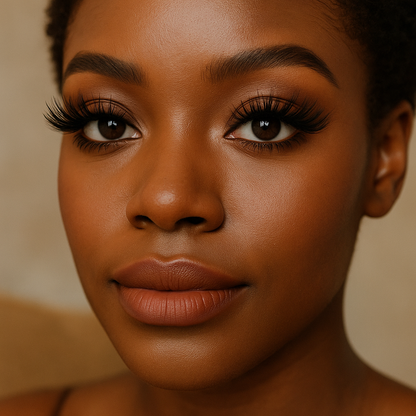 Lavender Faux 3D Volume Mink Lashes – Ultra Soft, Wispy, & Reusable Glam Lashes by Kareemah Hair Boutique