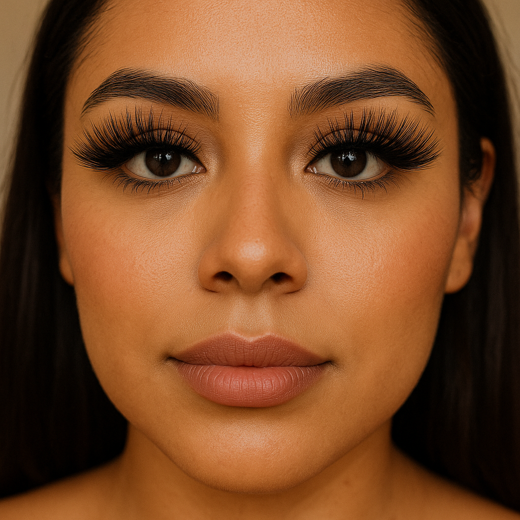 Lavender Faux 3D Volume Mink Lashes – Ultra Soft, Wispy, & Reusable Glam Lashes by Kareemah Hair Boutique