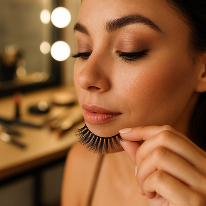 Lavender Faux 3D Volume Mink Lashes – Ultra Soft, Wispy, & Reusable Glam Lashes by Kareemah Hair Boutique