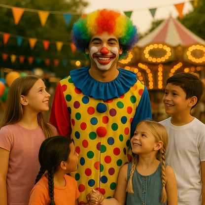 Unisex Rainbow Afro Clown Wig – Colorful Curly Party Wig for Men & Women | Carnival, Birthday & Costume Events