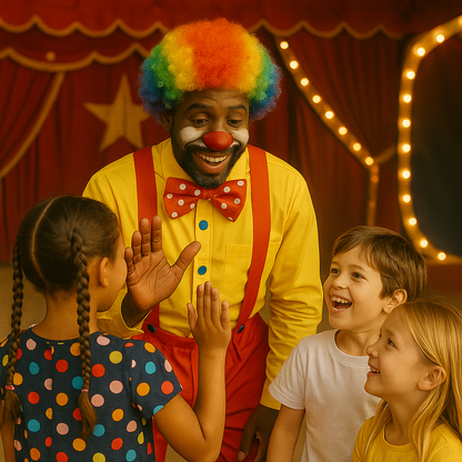 Unisex Rainbow Afro Clown Wig – Colorful Curly Party Wig for Men & Women | Carnival, Birthday & Costume Events