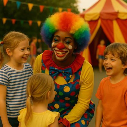 Unisex Rainbow Afro Clown Wig – Colorful Curly Party Wig for Men & Women | Carnival, Birthday & Costume Events