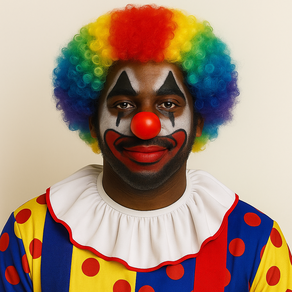 Unisex Rainbow Afro Clown Wig – Colorful Curly Party Wig for Men & Women | Carnival, Birthday & Costume Events