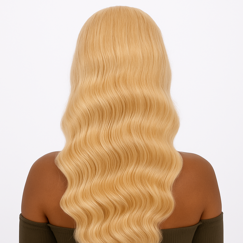 13x4 Blonde Transparent Lace Front Body Wave Virgin Hair Wig – 150% Density