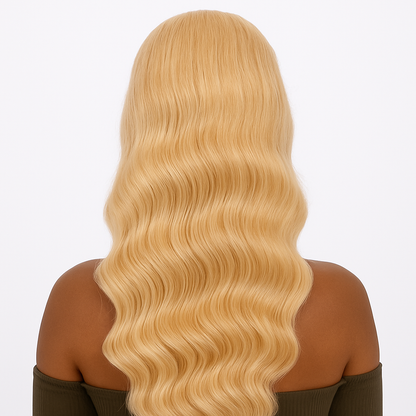 13x4 Blonde Transparent Lace Front Body Wave Virgin Hair Wig – 150% Density