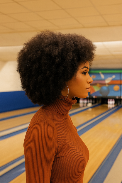 Natural Virgin Brazilian 4C Afro Curly Kinky HD Lace Front Wig – Pre-Plucked with Baby Hair
