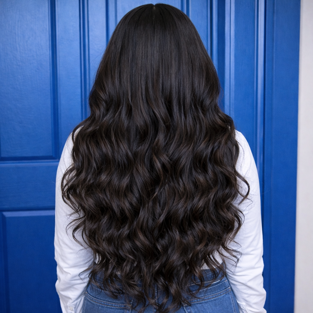 High Temperature Synthetic Premium Lace Front Wig – 24” Body Wave Natural Hairline Heat Resistant Fiber