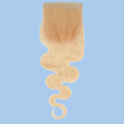 Blonde Body Wave 4x4 Transparent Closure