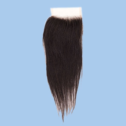 Brazilian Silky Straight 4x4 Transparent Closure