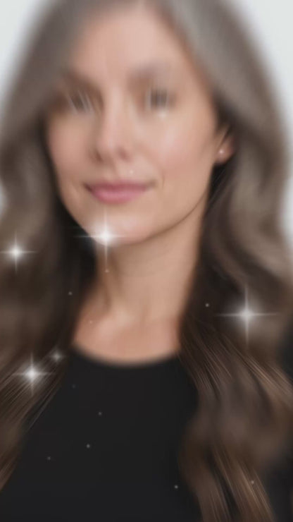 Vietnamese Natural Gray Virgin Hair Extensions – 100% Human Hair, Wavy Silver Blend, Soft, Luxurious & Tangle-Free